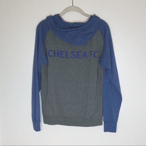 Chelsea Football Club hoodie blue gray zip up S - Picture 1 of 7